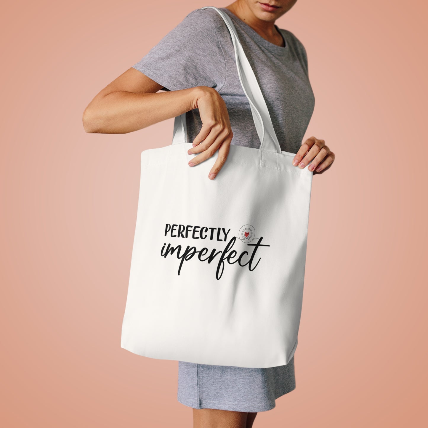 Perfectly Imperfect Cotton Tote Bag